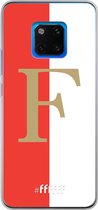 6F hoesje - geschikt voor Huawei Mate 20 Pro -  Transparant TPU Case - Feyenoord - F #ffffff