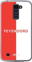 6F hoesje - geschikt voor LG K10 (2016) -  Transparant TPU Case - Feyenoord - met opdruk #ffffff