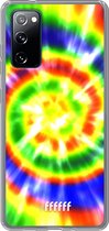 6F hoesje - geschikt voor Samsung Galaxy S20 FE - Transparant TPU Case - Hippie Tie Dye #ffffff
