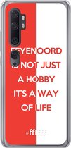 6F hoesje - geschikt voor Xiaomi Mi Note 10 -  Transparant TPU Case - Feyenoord - Way of life #ffffff