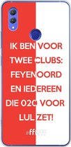 6F hoesje - geschikt voor Honor Note 10 -  Transparant TPU Case - Feyenoord - Quote #ffffff