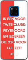 6F hoesje - geschikt voor Huawei Mate 20 Pro -  Transparant TPU Case - Feyenoord - Quote #ffffff
