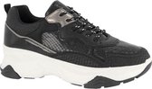 oxmox Zwarte chunky sneaker crocoprint - Maat 38