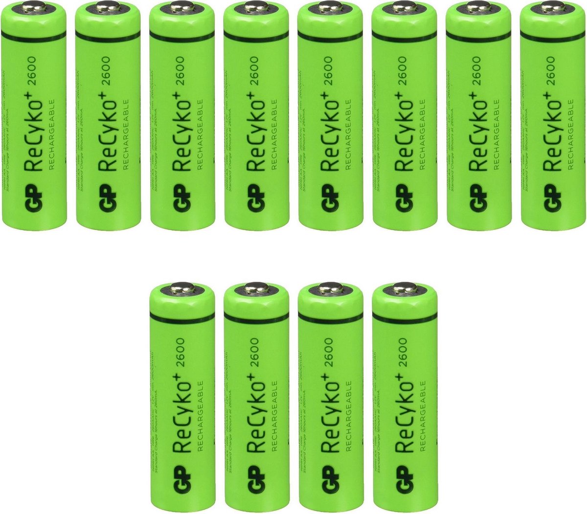8 plus 4 Gratis GP Recyko+ AA oplaadbare batterijen - 2600mAh |
