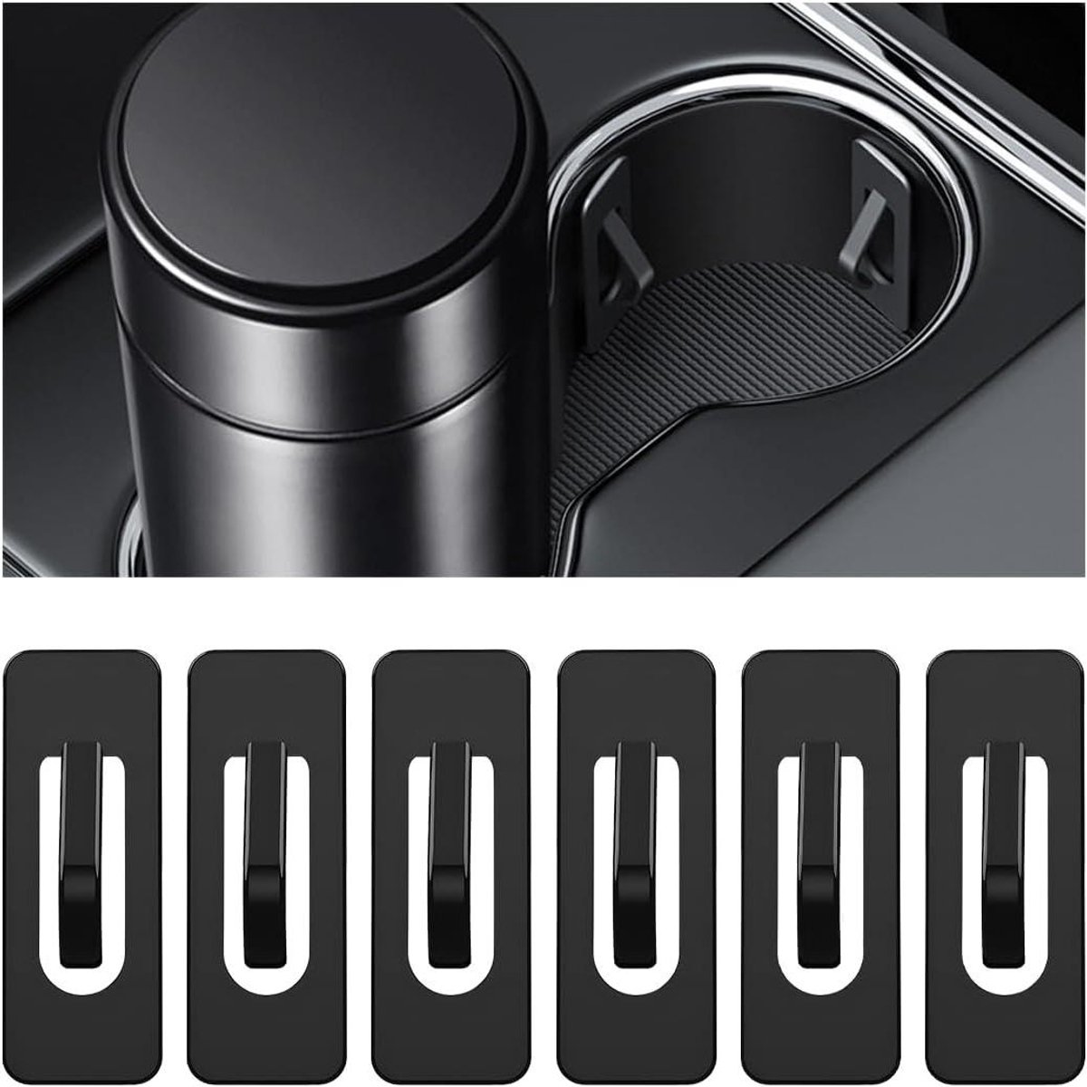 6 stuks inzetstuk verkleiner voor bekerhouder - auto accessoires voor SUV waterbeker beperking