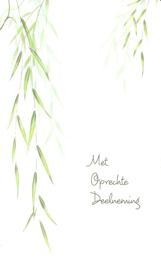 Hangende groene bladeren, aquarel.