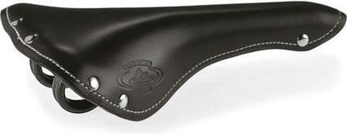 Selle Monte Grappa Old Sporting - Fietszadel - Leer - Zwart