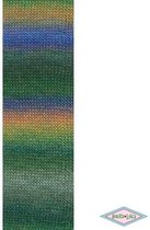 Lang Yarns Mille Colori Socks Lace Luxe 97 groen tinten