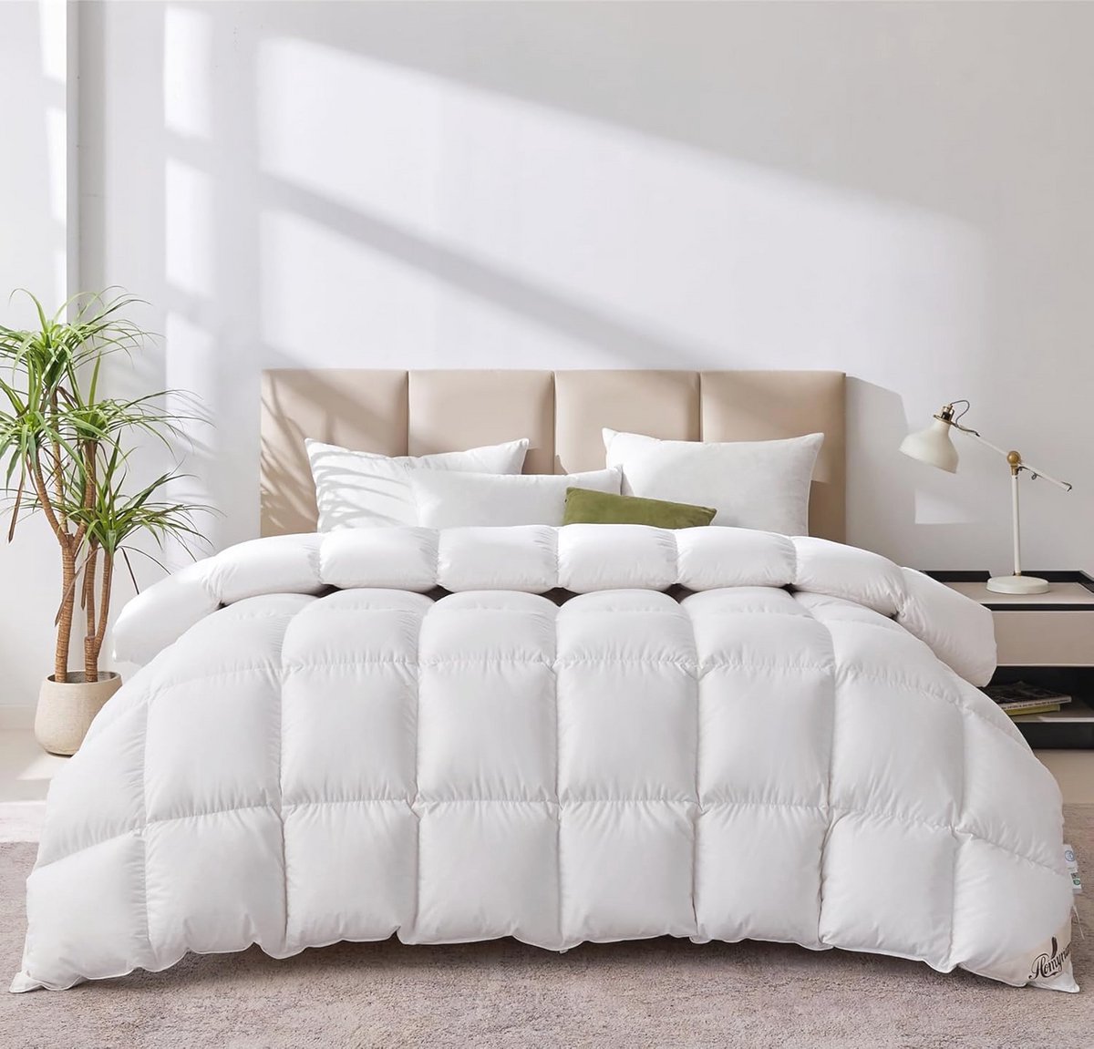 4-seizoenen donzen dekbed 240 x 260 - Warm en ademend met Oeko-Tex certificaat