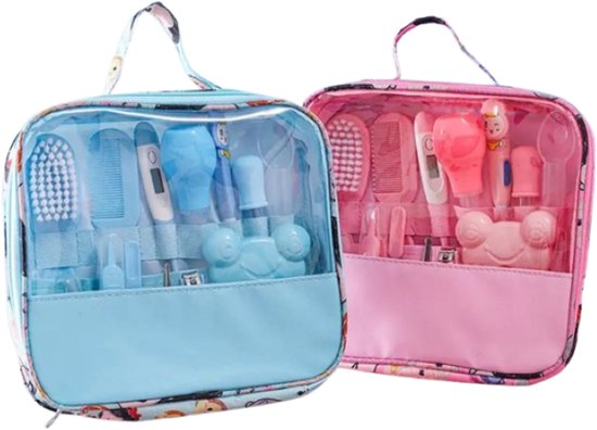 Baby & kids Casey - Baby verzorgingsset 13 in 1 blauw - Babyshower - Kraamcadeau - Manicureset van Lictin — afbeelding 2
