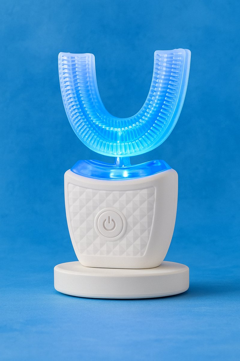 Smartbrush Tanden - U-Vormige Tandenborstel - Smart Brush Tanden - Automatische Elektrische Tandenborstel - Tanden Bleken en Reinigen - Handsfree - UV Blauw Licht - 360° - 4 Standen - Waterbestendig - Teeth Whitening