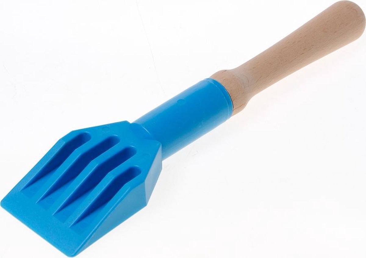 Glashevel Pvc Met Houten Handvat Zwart - 200193