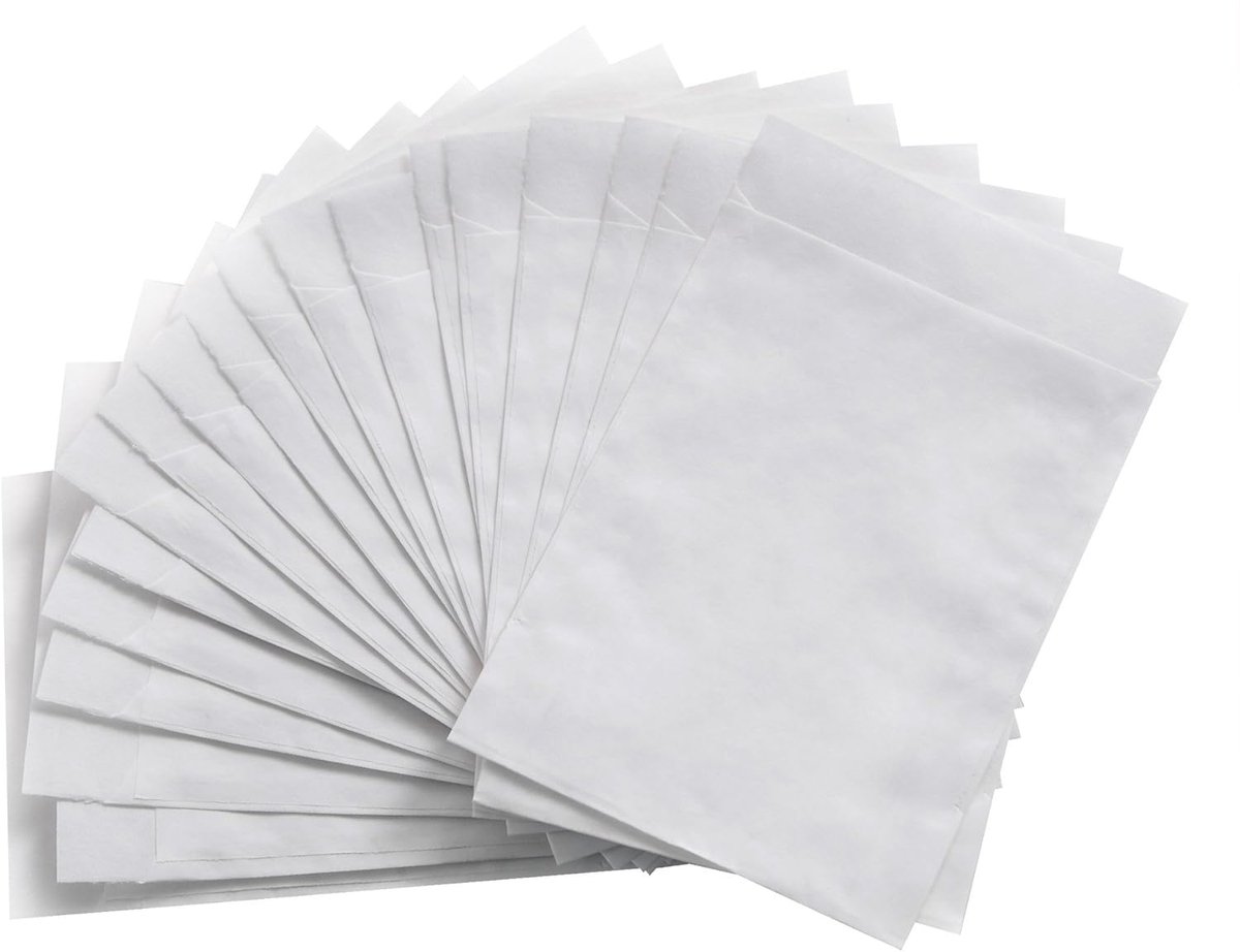 50 Kleine Witte Papieren Zakjes - Perfect voor Gastgeschenken, Verjaardag en Feestdagen | 13 x 18 cm