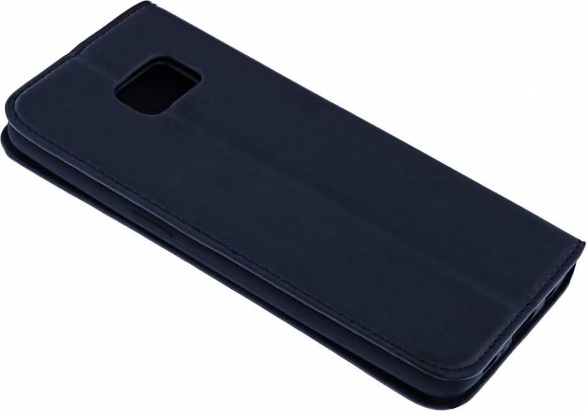 Luxe Zwart TPU / PU Leder Flip Cover met Magneetsluiting Samsung Galaxy S7 Edge