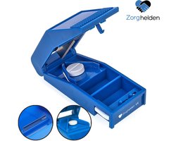 Zorghelden® Medische pillensnijder - MDR Certificaat - Pillenvergruizer - Pillensnijder kleine pillen en grote pillen - Pillensnijder voor harde pillen en zachte - Pillen snijder