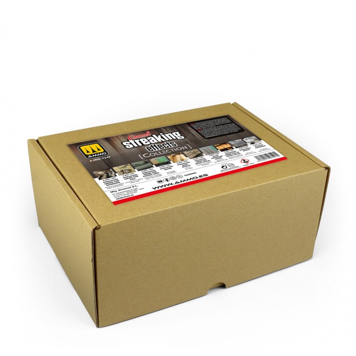 AMMO by Mig Jimenez Modelbouwdecoratie - MIG 7547 AMMO Collections - Enamel Streaking Effecten - 10 stuks á 35ml Effecten set