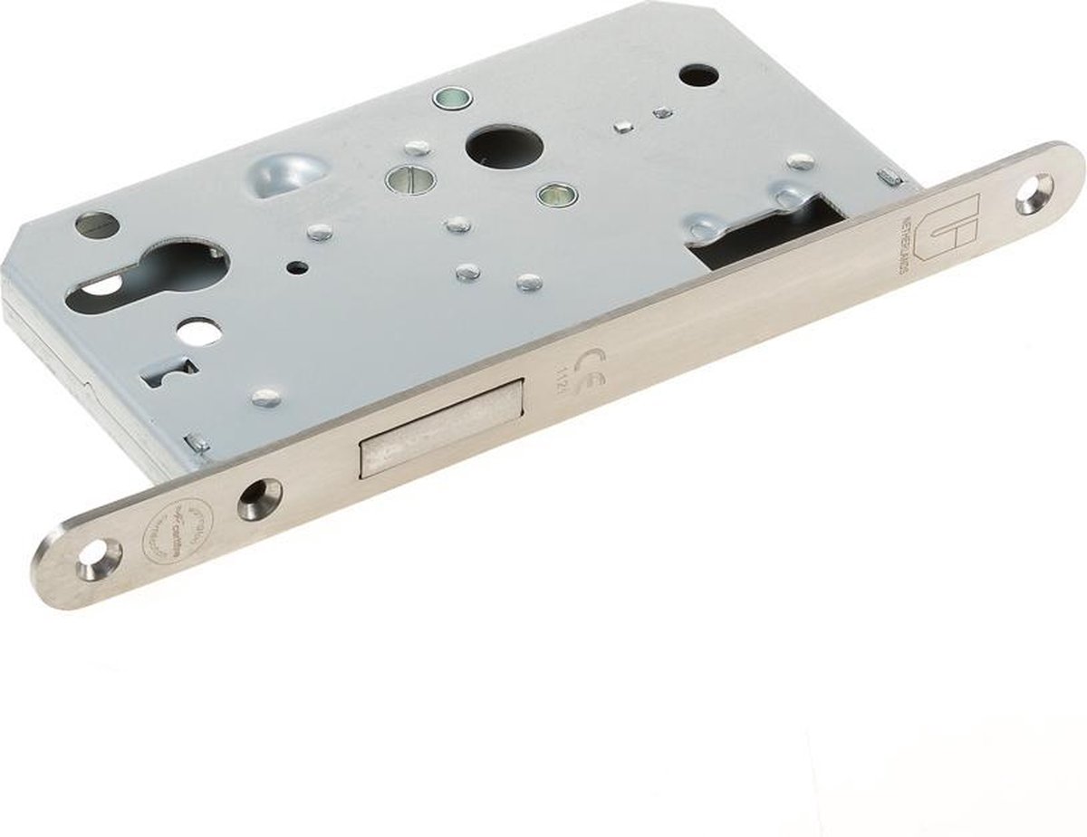 Universal Kastslot roestvaststaal PC72 voorplaat afgerond 20mm CE dm=60mm
