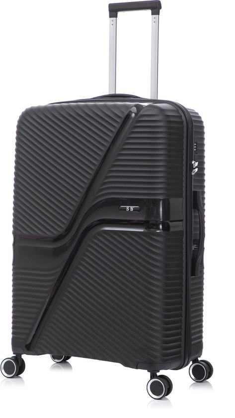 Valise MuchoWow® - Cheval - Tresses - Zwart - Blanc - Convient à l