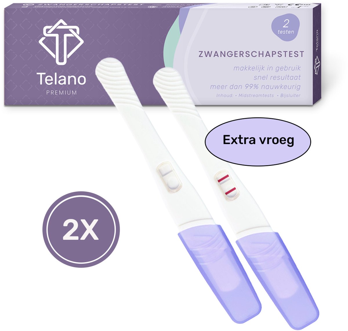 Ferti-Lily Conceptie Cup Starterspakket - 2x Zwangerschapstest Extra Vroeg - 10x Ovulatietest Strips - Telano – foto 3