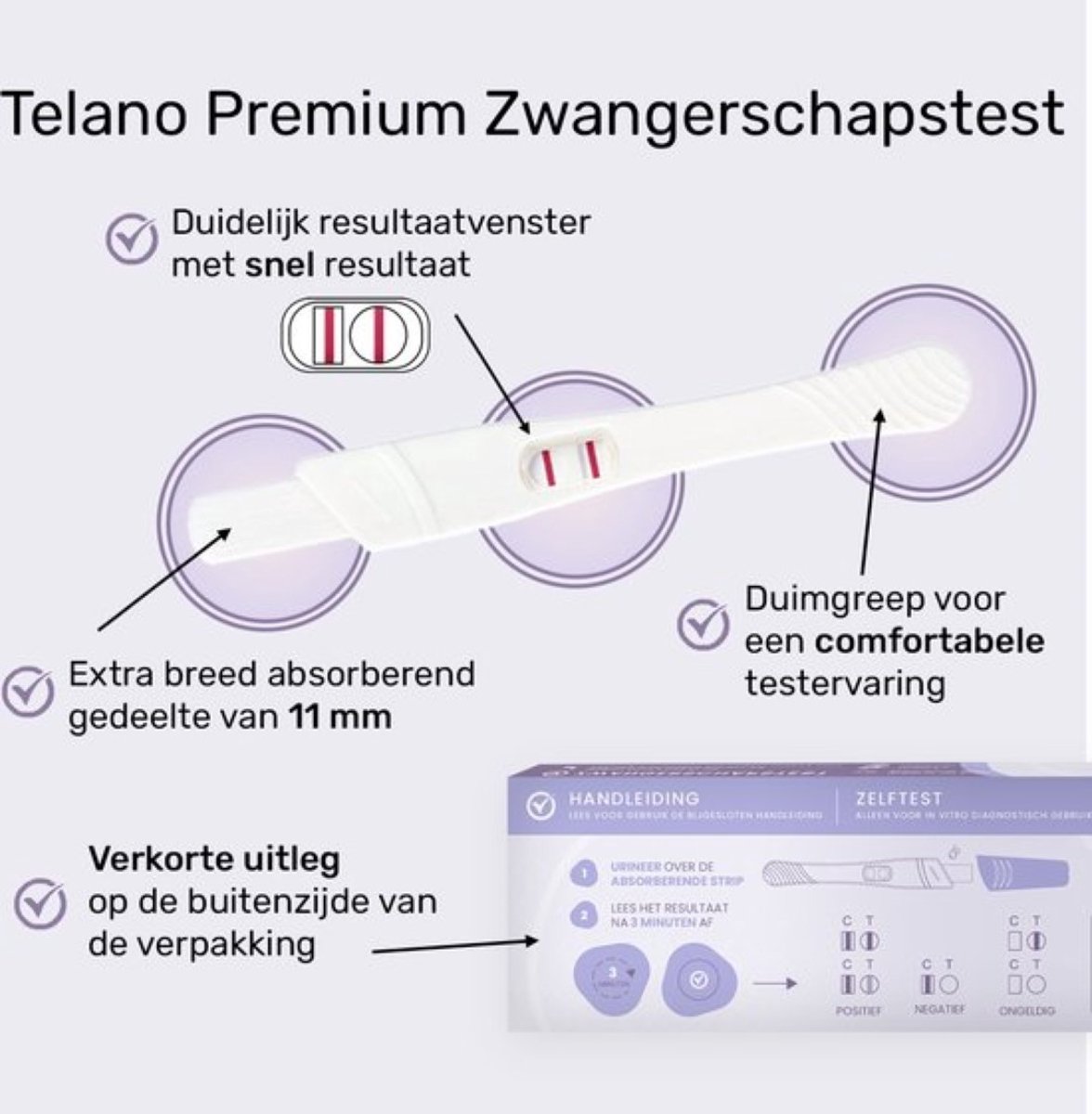 Ferti-Lily Conceptie Cup Starterspakket - 2x Zwangerschapstest Extra Vroeg - 10x Ovulatietest Strips - Telano – foto 5