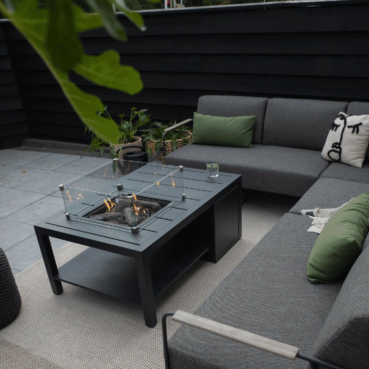 Cosi Cosiflow Straight - Fire Table 120 x 80 cm - Anthracite
