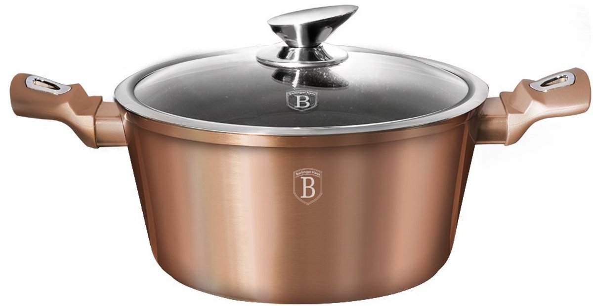 GRANIETEN POT 24CM BERLINGER HAUS ROSE GOUD BH-1515