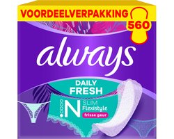 Always Daily Fresh Inlegkruisjes - Slim Flexistyle - Met Frisse Geur - Voordeelverpakking 14 x 40 Stuks