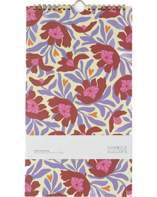 Fabrique Verjaardagskalender - Flowers Beige