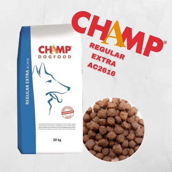 Champ Regular extra 20 kg hondenvoer met zachte beloning kip
