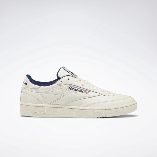 Reebok Club C 85 MU Heren Sneakers - White/Navy - Maat 44.5 | Bestel nu!