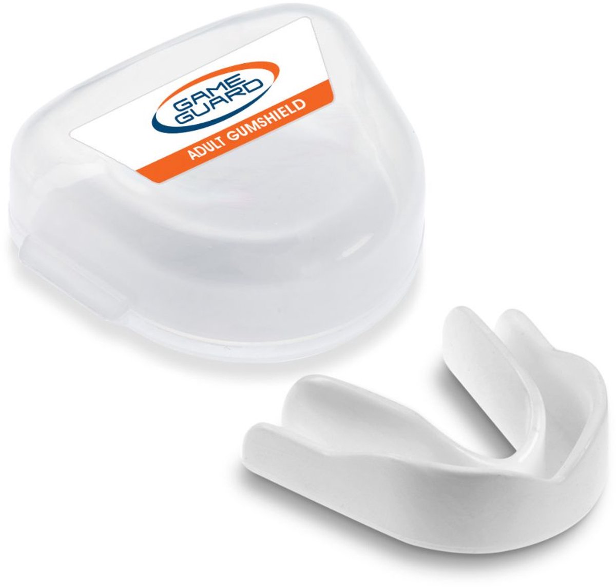 Gameguard Gebitsbeschermer – Wit – Bitje Vechtsport - Hockey – Rugby - Volwassen – Makkelijk te vormen - Tandenknarsen - Bitje Vechtsport - Gebitsbeschermer - Mouthgard - Knarsbitje - Gebitsbeschermer Vechtsport