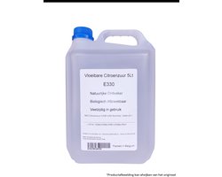 Anemon Vloeibare Bio Citroenzuuroplossing 50% - 5L- Citroenzuur ontkalker voor Koffieapparaat, Keuken & Badkamer – Natuurvriendelijk Schoonmaakmiddel.