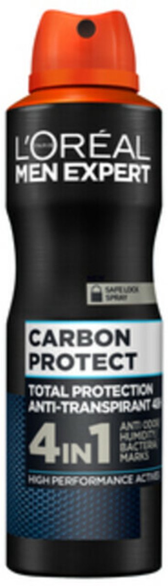 L'Oréal - Men Expert 5in1 Deodorant Spray Carbon Protect - 3 x 150 ml - Voordeelverpakking