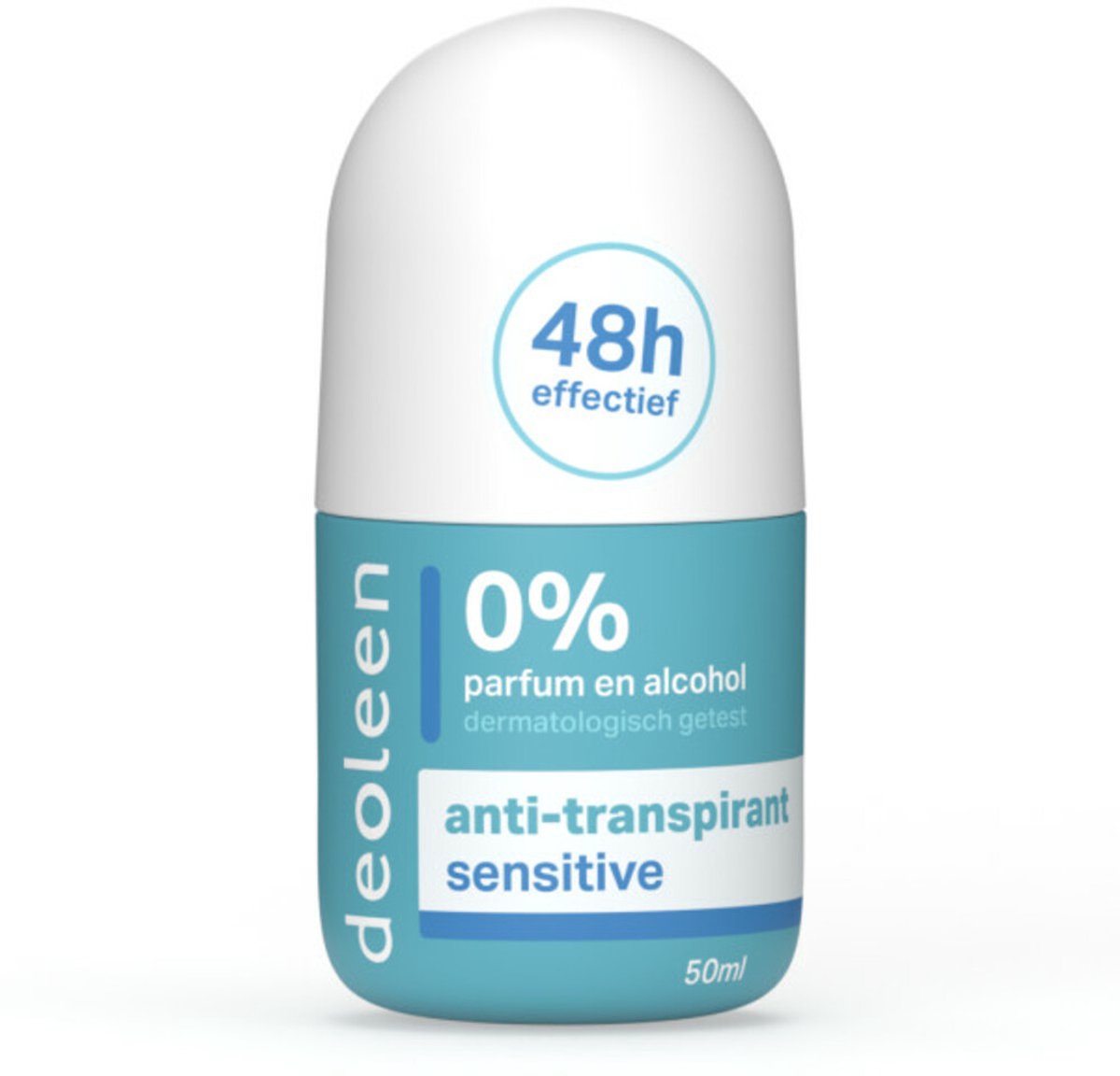 Bol.com Deoleen Deodorant Roller Sensitive Anti-Transpirant - 3 x 50 ml - Voordeelverpakking aanbieding