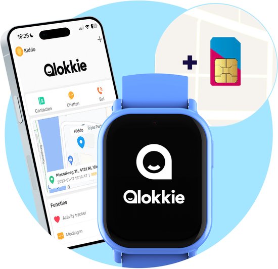 Qlokkie Kiddo Mini GPS Horloge