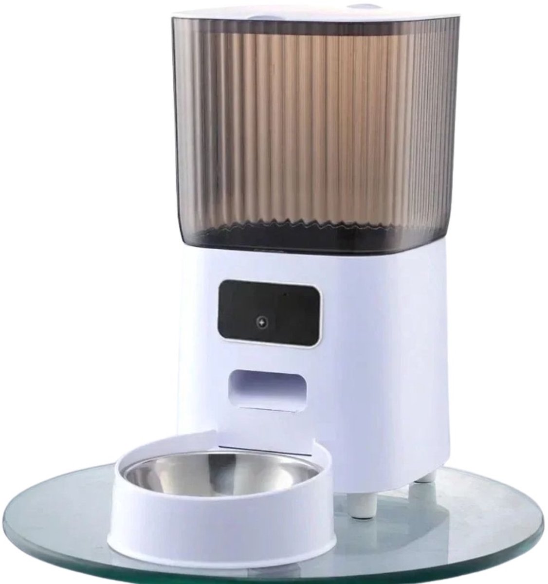 Automatische Voerbak – Voerbak - Dierenvoerbak - Hondenvoerdispenser - Kattenvoerdispenser – Met Camera – Voor Kat of Kleine Hond – Enkelvoudige Kom – Slimme Voermachine – Met App – Droogvoer – Wifi – Nachtzicht – Video & Spreekfunctie - Automatische - €149,95