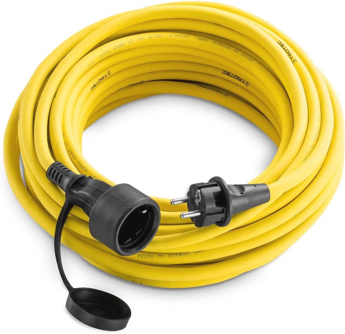 Professionele verlengkabel 20m - 230V, 2,5 mm², geaarde stekker