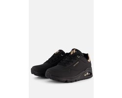 Skechers Uno - Gouden Air - Dames Sneakers - Zwart
