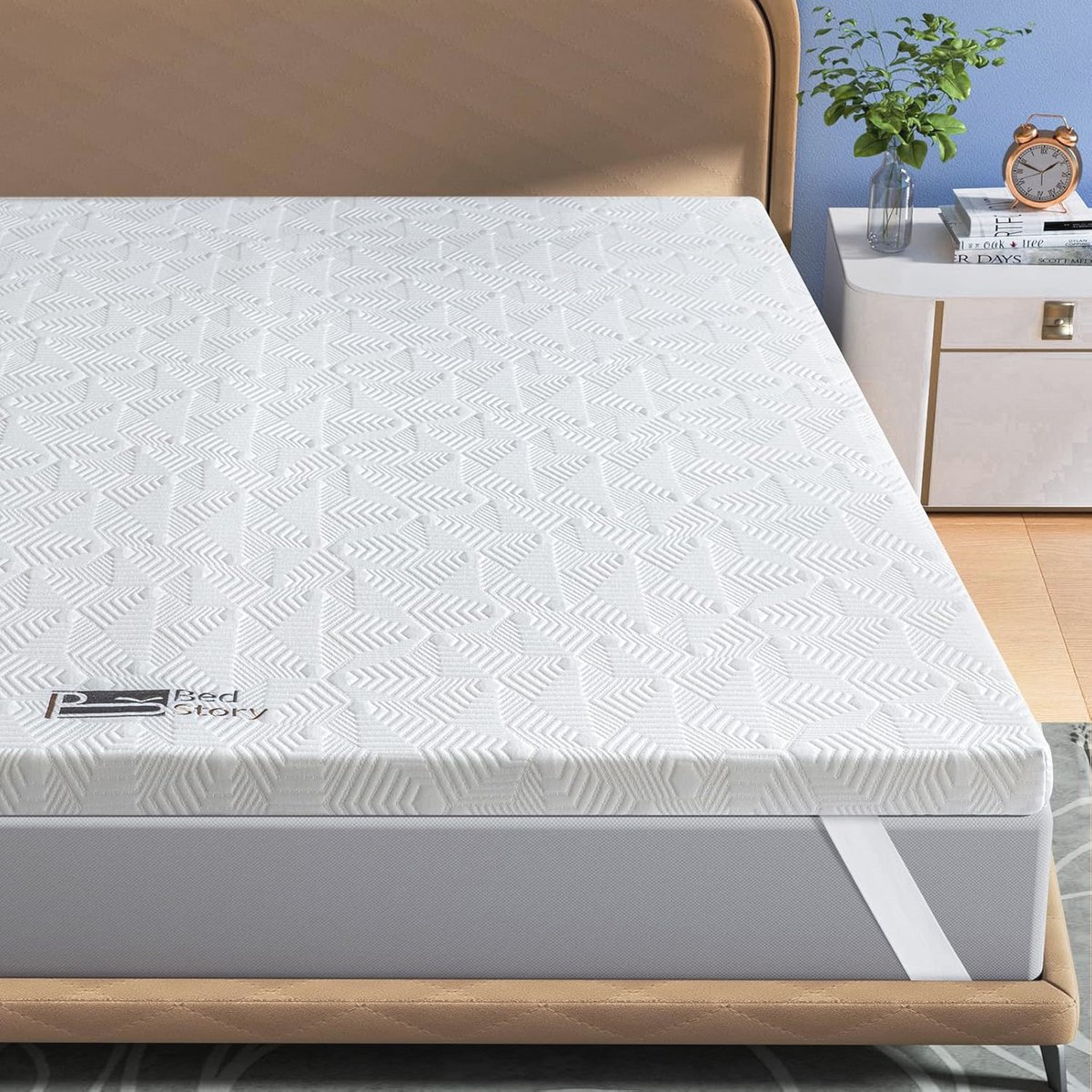 Matrastopper 160 x 200 cm met 7-zones en 2 hardheidsniveaus H3 & H4
