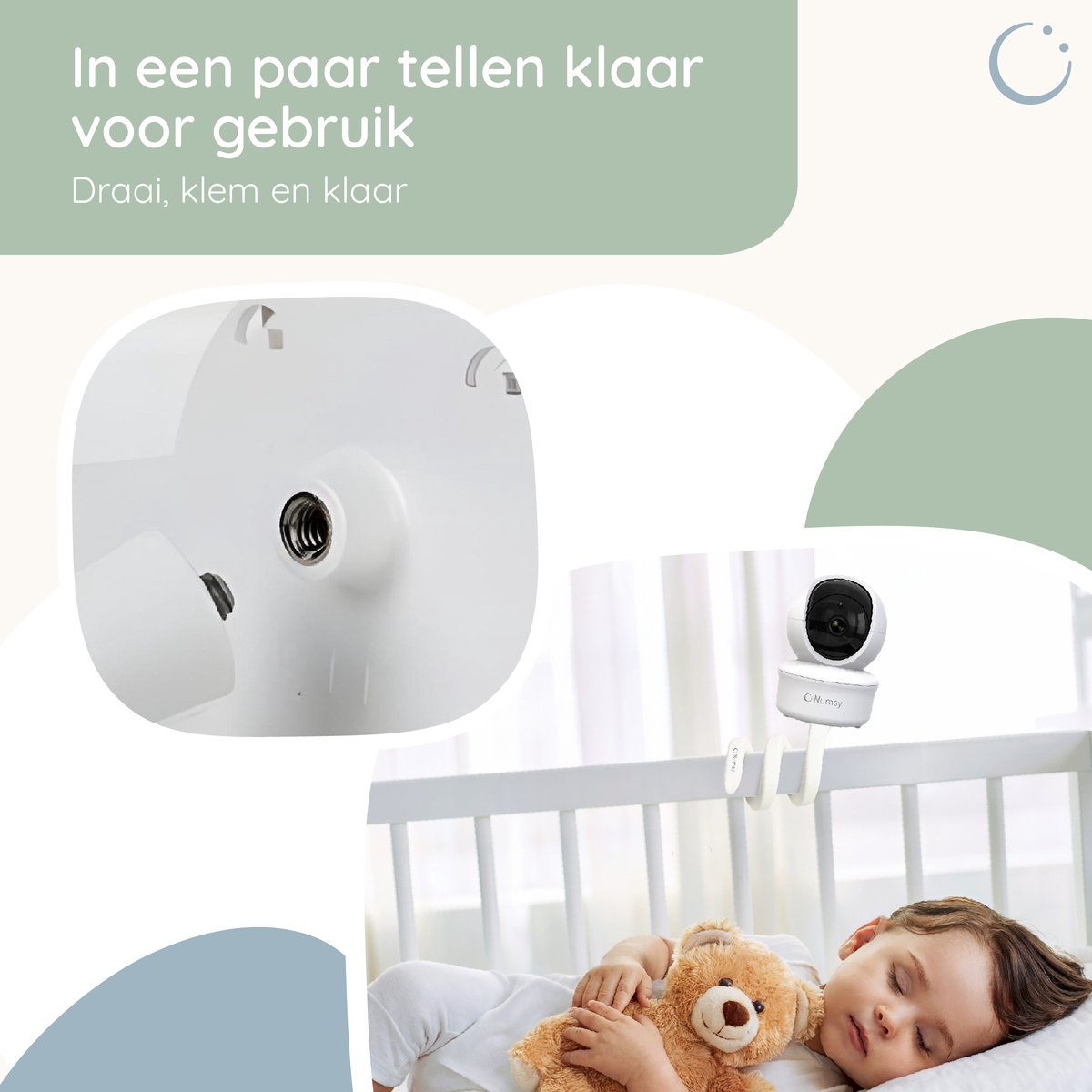 Numsy Flexibele Babyfoonhouder voor Camera - afbeelding 3