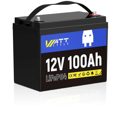 LiFePO4 12V 100Ah slimme batterij met Bluetooth & Victron-communicatie – -DE