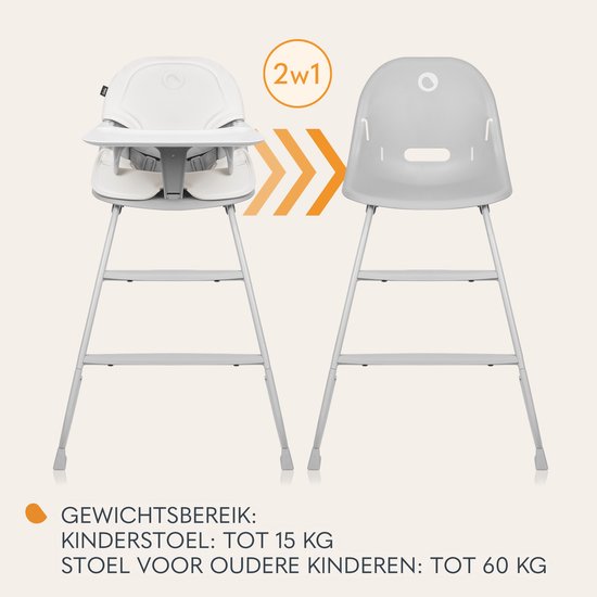 Lionelo Dalia 2in1 - Kinderstoel - van 6 maanden tot 60 kg - Stabiel frame - Lichtgewicht - 3,5 kg - Draaggreep - Traditionele kinderstoel van LIONELO — afbeelding 4