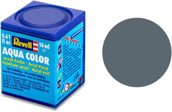 Blauwgrijs Revell Aqua Color acrylverf potje van 18 ml, mat, USAF.