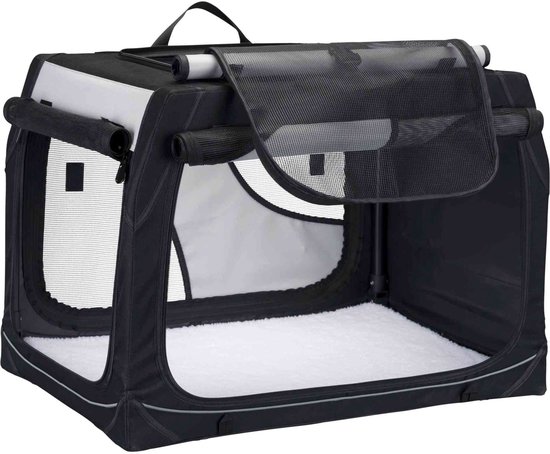 Trixie reismand vario zwart / grijs - 99X65X71/61 CM