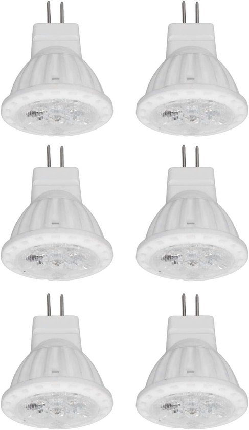Foto: 6 stuks mr11 led lamp keramische basis 4w gu4 dual pin lamp dimbaar voor loopbrug tuin landschapsgebieden wit licht 220v