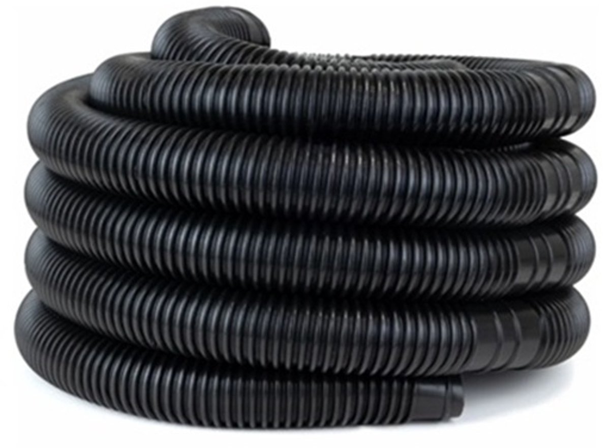Zwembadslang 38 mm - 9 meter - Zwart