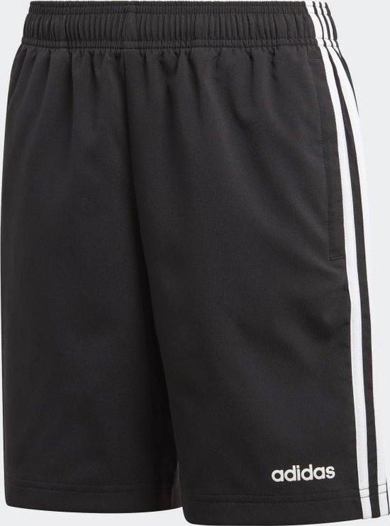 adidas Essentials 3S WV SH Jongens Sportbroek - Black/White - Maat 176 |  bol.com