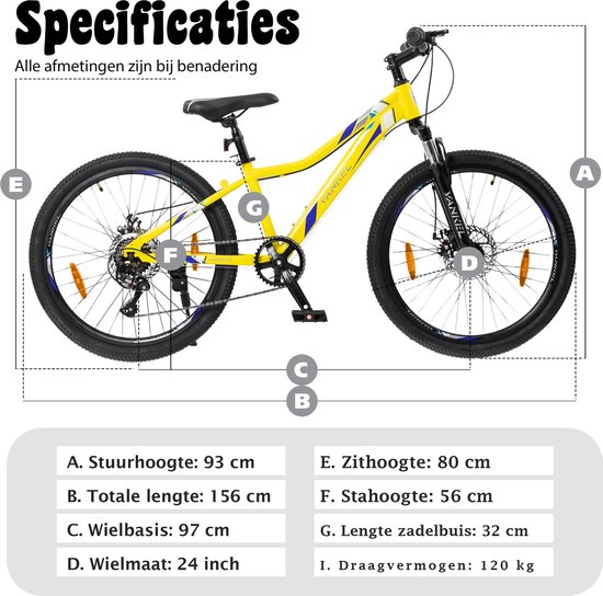 Altec Attack 24 inch jongensfiets N3 - Transportfiets Online