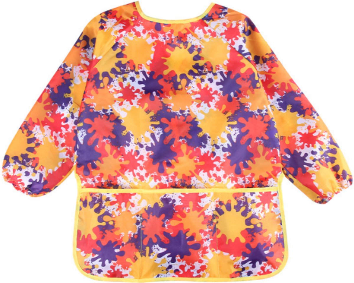 verfschort kinderen - kliederschort rood - schort voor peuters - schilderschort - knutselschort - creatief kinderen