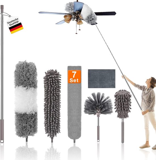 Joseph CleanTech Reinigingsgereedschap Set met Uitschuifbare Steel, 5